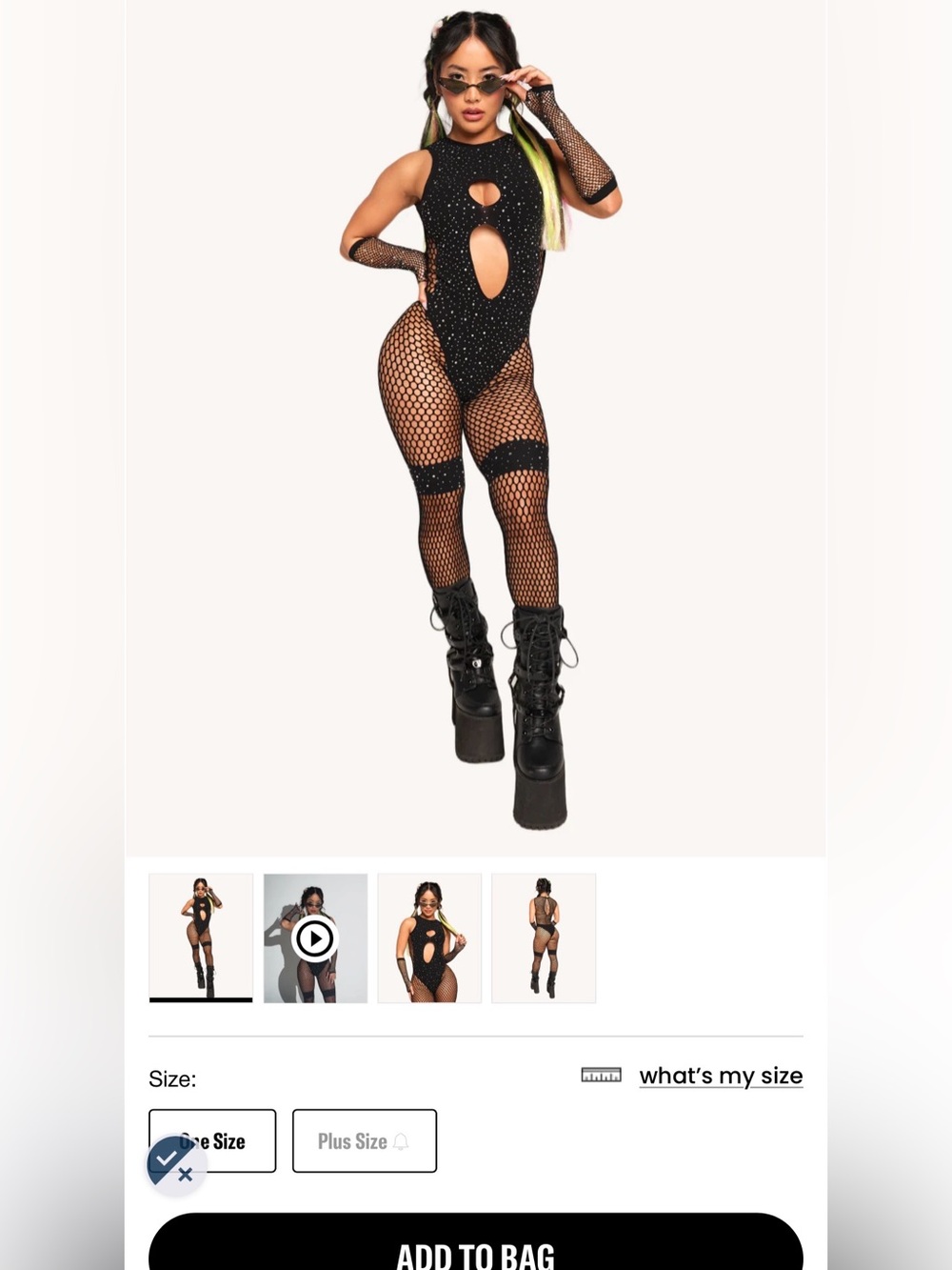 Very sexy Rhinestone Brat Jumpsuit